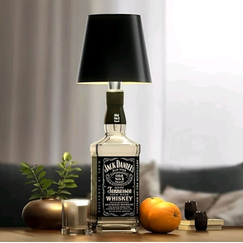 Black Bottle Lamp