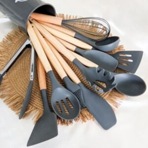 17bcd2207b14401b52b54066005440ba (1) 12 Pcs Silicon Spatula Set Black