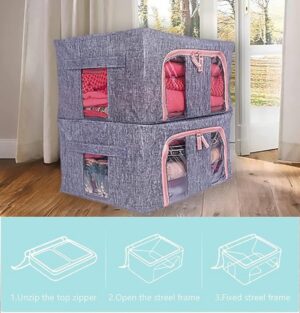 24Ltr Storage Box Burlap Grey