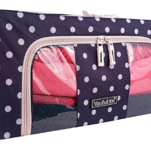 24Ltr Storage Box Dot Blue