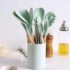 2e77509c1c45f7427faf26fed075cf38 12 Pcs Silicon Spatula Set green