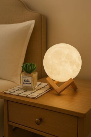 3d moon 1 3D Moon Lamp