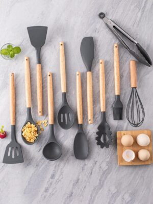4a420b96c8b6d7555c9281dc3596f01c 12 Pcs Silicon Spatula Set Grey