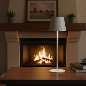 WHITE TABLE LAMP (2) White Table Lamp