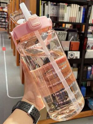 2 Liter Transparent Motivational Bottles