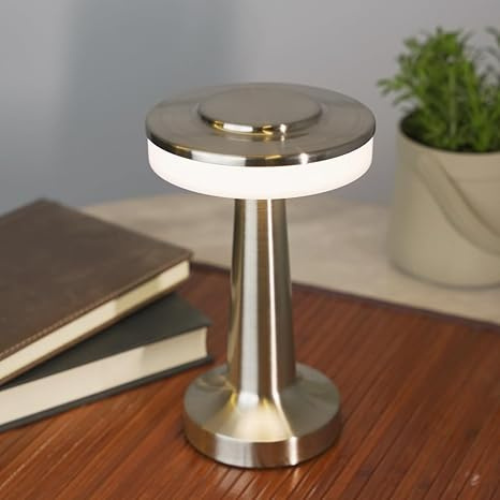 Silver Metal Table Lamp