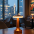 nasrin (1) Rose Gold Metal LED Table Lamp