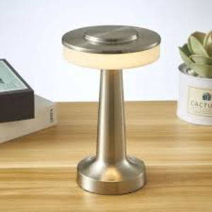 Silver Metal Table Lamp