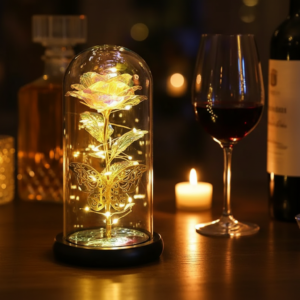 Rose  with Butterfly Dome