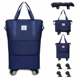 2a5a7e6fc4c6f_1765_3298 (1) Duffel Trolley Bag With Wheel Navy blue