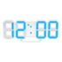 3D LED Clock Blue