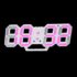 3D LED Clock Pink