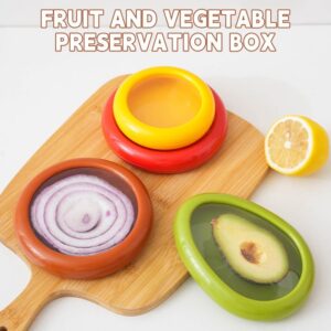 4pcs Fruit Vegetable Storage Box Set