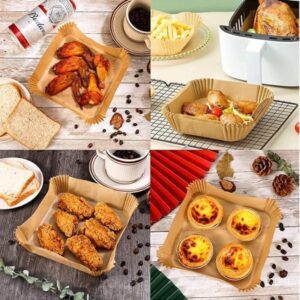 Air Fryer Paper Sheet Square