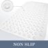Bath Mat With Scrub White