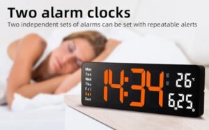 2a5a7e6fc4c6f_525_2893 Digital Wall Clock Orange White