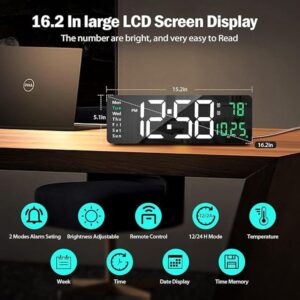 2a5a7e6fc4c6f_532_2906 Digital Wall Clock White Green