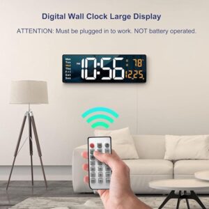 2a5a7e6fc4c6f_533_2910 Digital Wall Clock White Orange