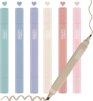 Double side highlighter Pen 6pcs