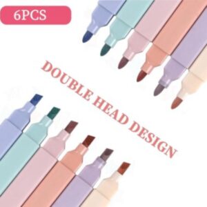 Double side highlighter Pen 6pcs