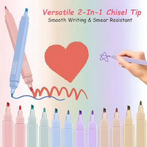 Double side highlighter Pen 6pcs
