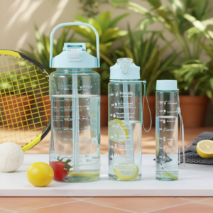 Motivational Time-Marker Water Bottle Set