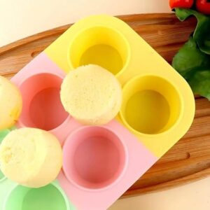 6Pcs Silicone Muffin Mould
