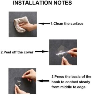 Transparent Adhesive Wall Hooks