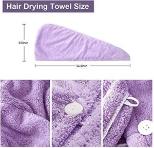 Microfiber Hair Drying Towel Wrap