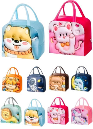 3D Cartoon Lunch  Bag
