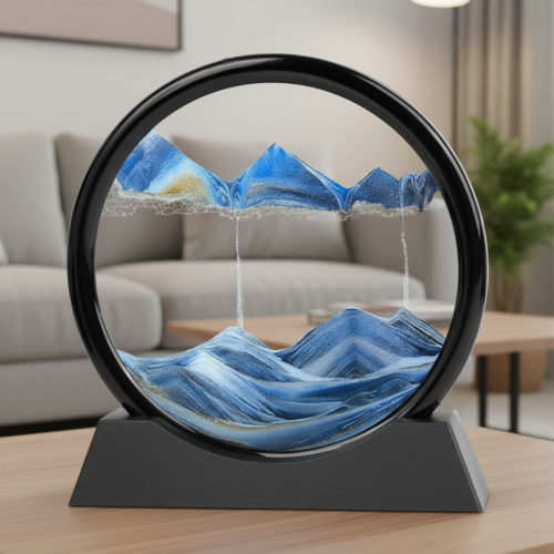 Round Moving Sand Art Frame