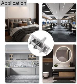 Door Hinge Lock Silver