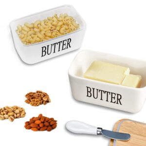 White Ceramic Butter Box