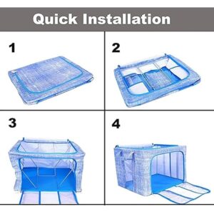 66Ltr Storage Box Denim Blue