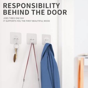 Transparent Adhesive Wall Hooks