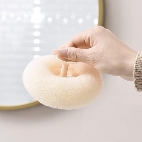 Round loofah  scrubbing brush