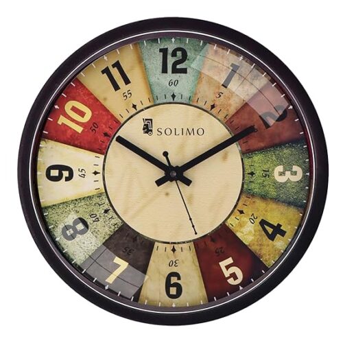 711KZ2KfEpL._SX569_ Vintage Multicolour Wall Clock