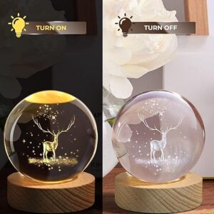 3d Crystal Ball -Deer