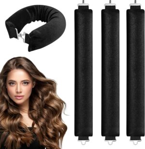 3PCS Heatless Hair Curlers