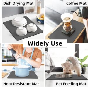 Dish Drying Mat 38x58 cm Black