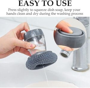 Soap Dispensing Dish Scrub Brush