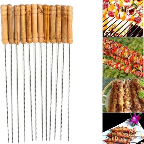 BBQ Sticks Steel Set of 10