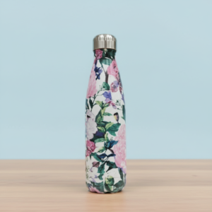 500ml Double Wall Printed Steel Bottle Flower