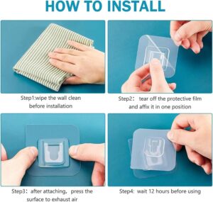 814UnZ-weqL._SL1500_ Clear Self-Adhesive Wall Hooks