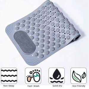 Bath Mat With Scrub
