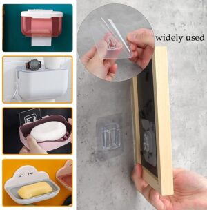 819Ztw1bP5L._SL1500_ Clear Self-Adhesive Wall Hooks