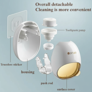 908f2fb3-e70c-4a31-bd0f-94b81bcd49b1 Toothpaste holder With Toothpaste Dispenser