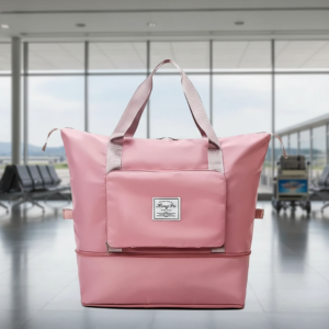 94bf102f-f4be-4c22-a5fc-8851b9c821ea Foldable Travel Bag Pink