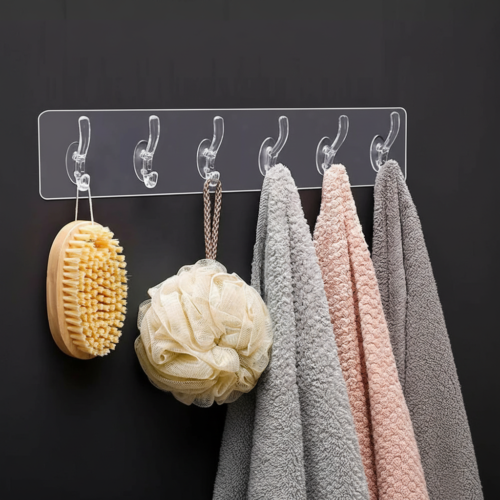 Whisk_8e3f91a7099d1a4bfbd4d0f1c917855fdr 6 Pcs Self Adhesive Hook