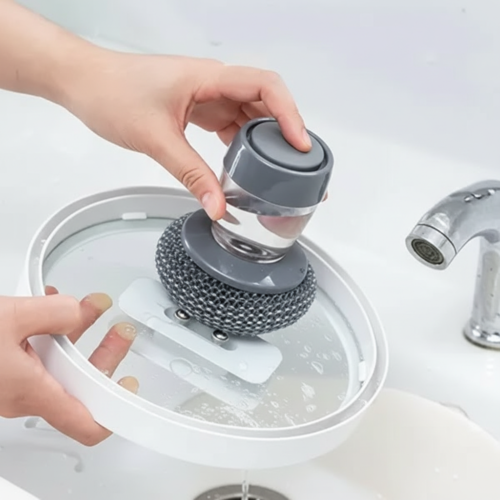 Soap Dispensing Dish Scrub Brush